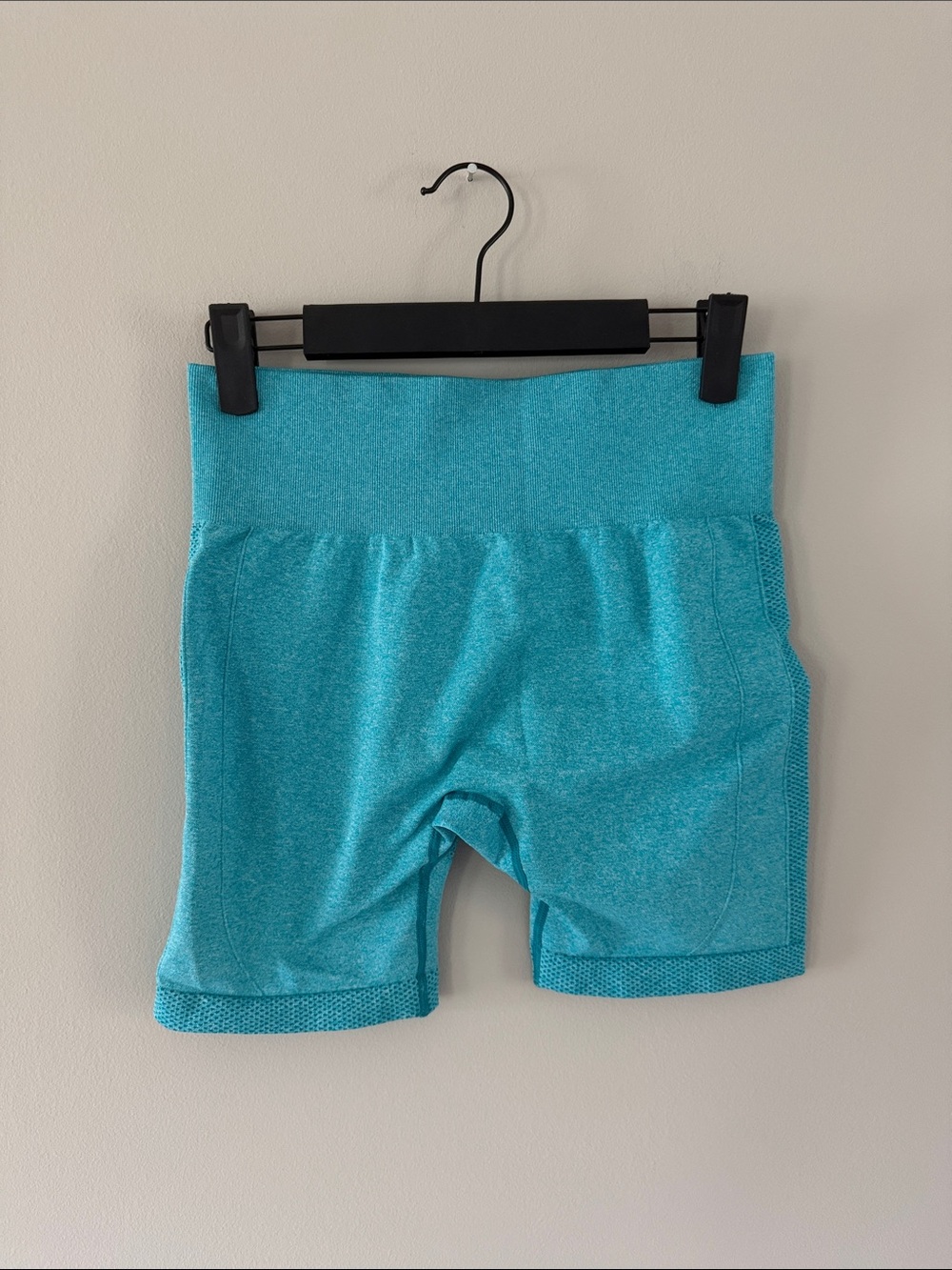 Turquoise Active High Waisted Bike Shorts